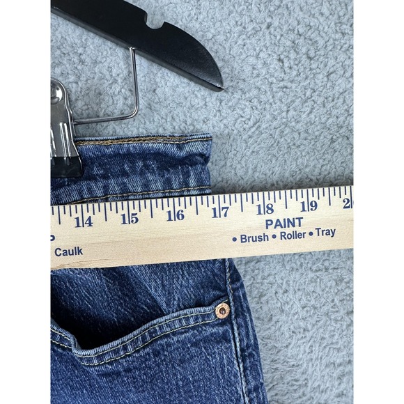 Levi's 505 Jeans Mens 34x29 Blue Denim Straight Leg Zip Fly Medium Wash Stretch - Picture 3 of 10